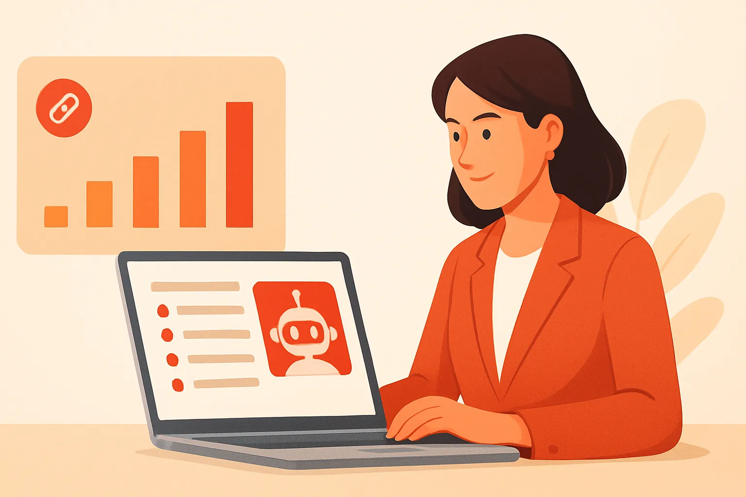 Marketing lead comparing backlink records with AI engine citation results on a laptop