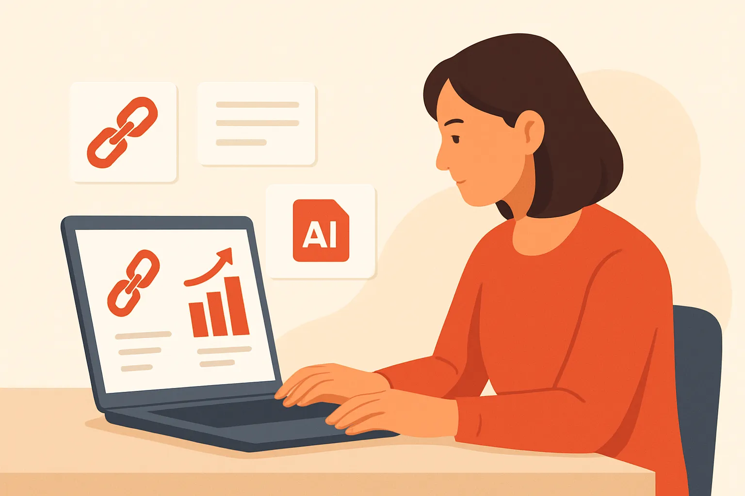 Marketing lead reviewing broken URLs, source pages, and AI citation results on a laptop